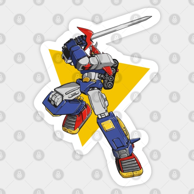 Voltes V Sticker by eon.kaus